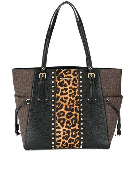 michael kors leopard bags macys|Michael Kors leopard print handbags.